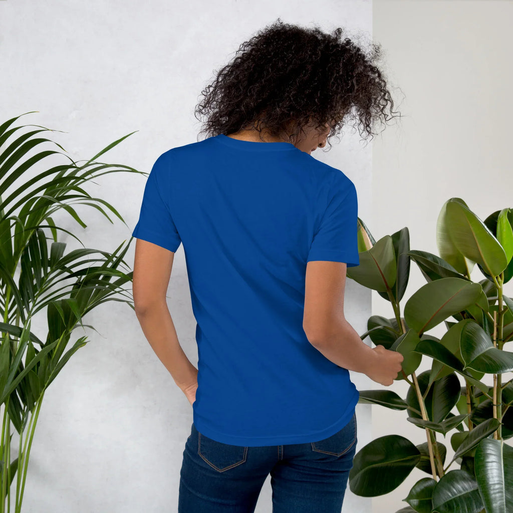 Women's T-Shirt | Where Comfort Meets Statement Women's t-shirt AwRans Clothing unisex-staple-t-shirt-true-royal-back-679bdbf484ef0