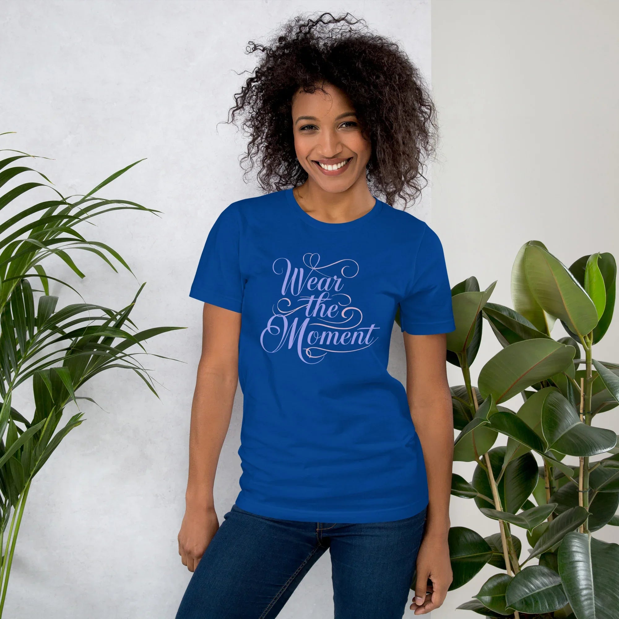 Women's T-Shirt | Wear The Moment True Royal Women's t-shirt AwRans Clothing unisex-staple-t-shirt-true-royal-front-6799e652adacd