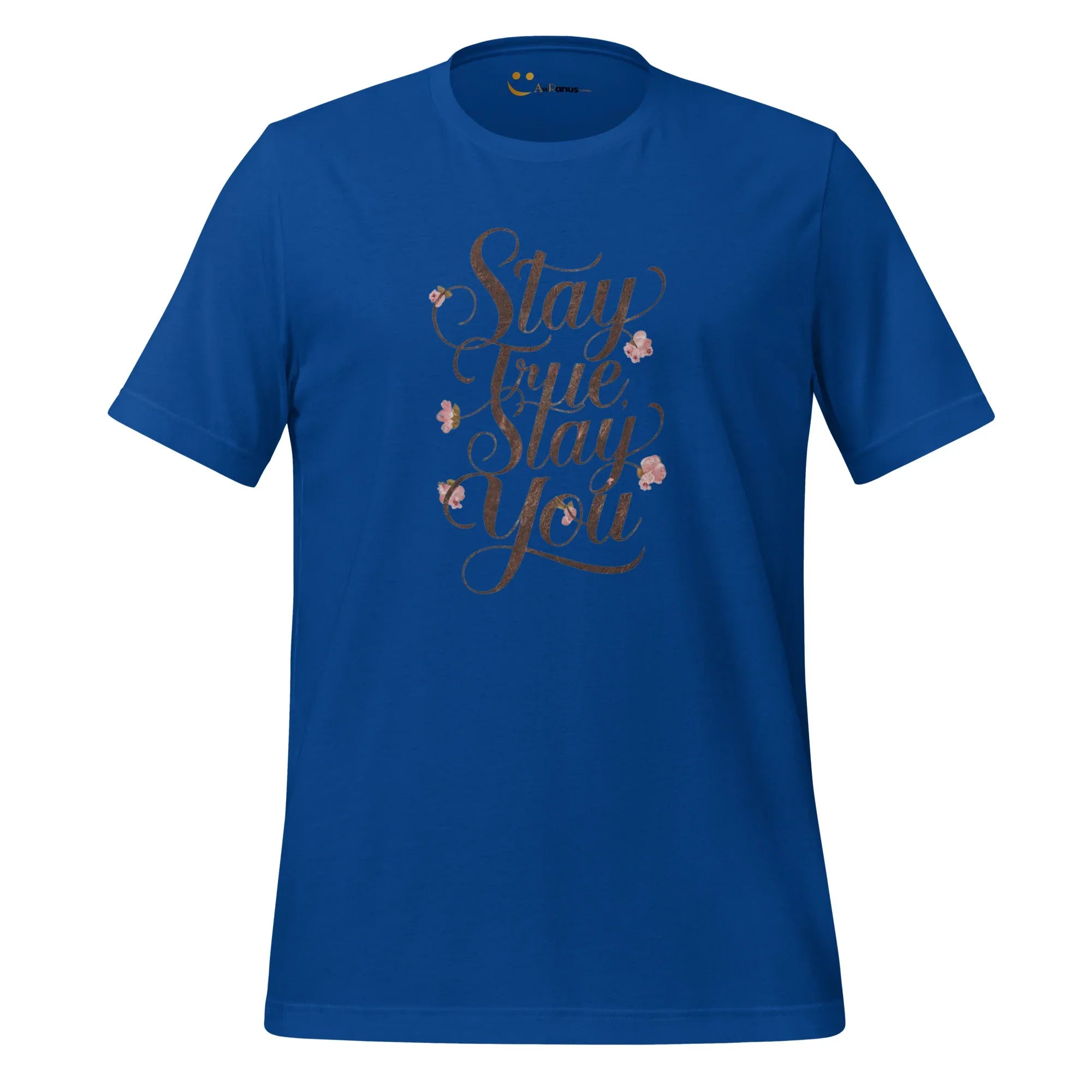 Women's T-Shirt | Stay True,Stay You. Women's t-shirt AwRans Clothing unisex-staple-t-shirt-true-royal-front-679a9bf15894d