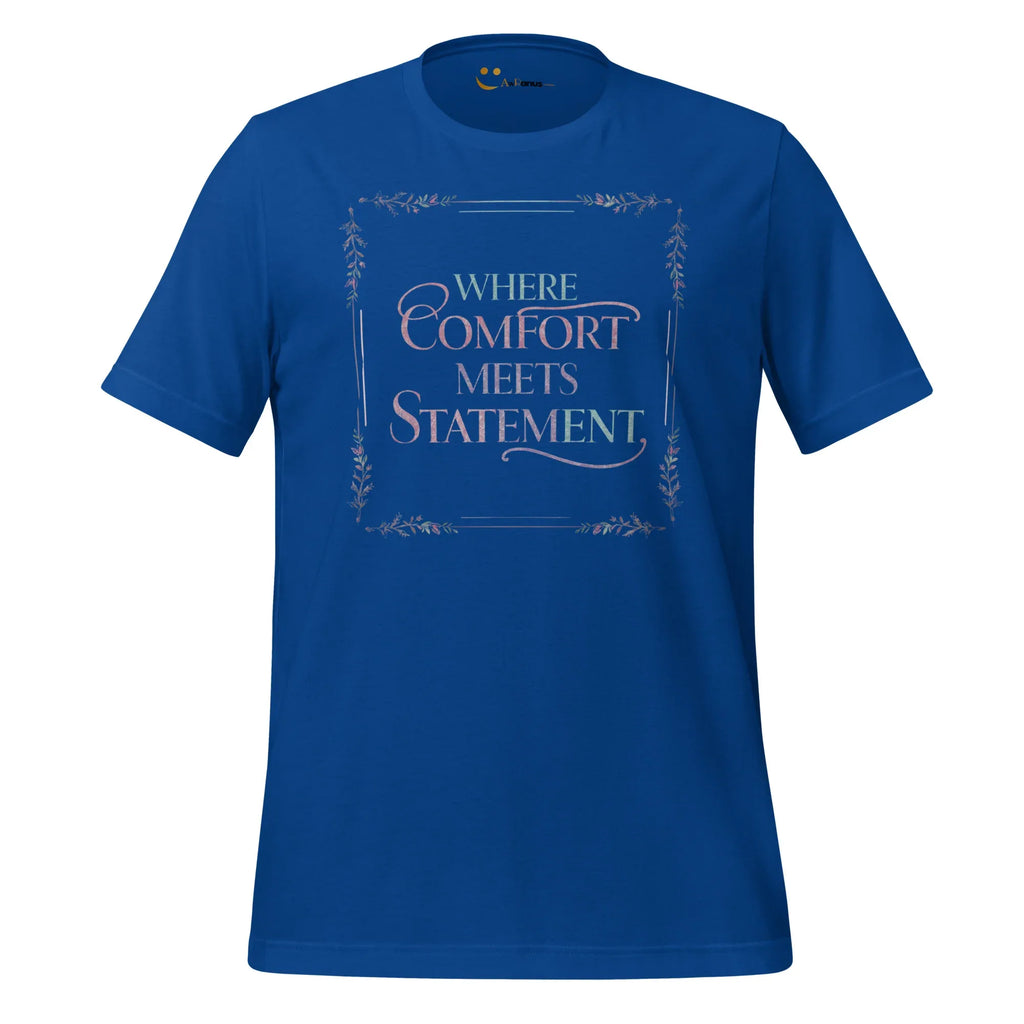 Women's T-Shirt | Where Comfort Meets Statement Women's t-shirt AwRans Clothing unisex-staple-t-shirt-true-royal-front-679bdbf3bf96f