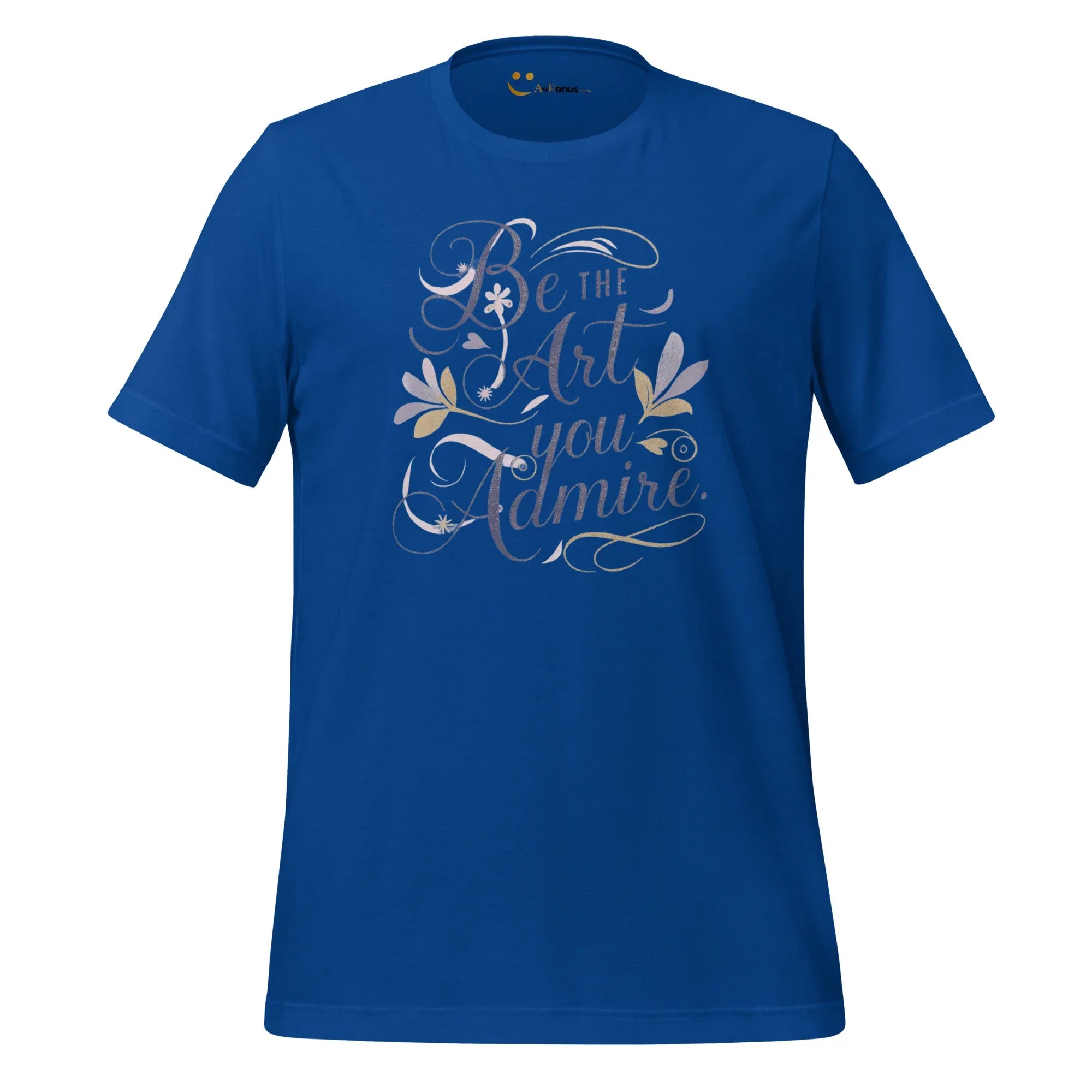 Women's T-Shirt | Be The Art You Admire Women's t-shirt AwRans Clothing unisex-staple-t-shirt-true-royal-front-679be277b32fa