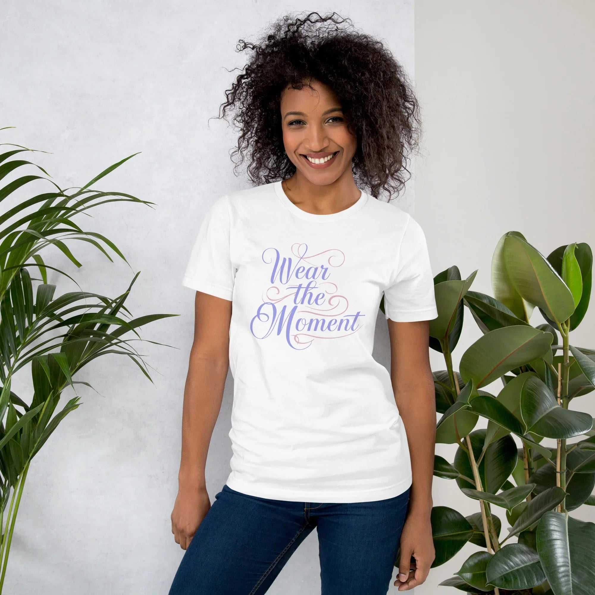 Women's T-Shirt | Wear The Moment White Women's t-shirt AwRans Clothing unisex-staple-t-shirt-white-front-6799e654e3c44