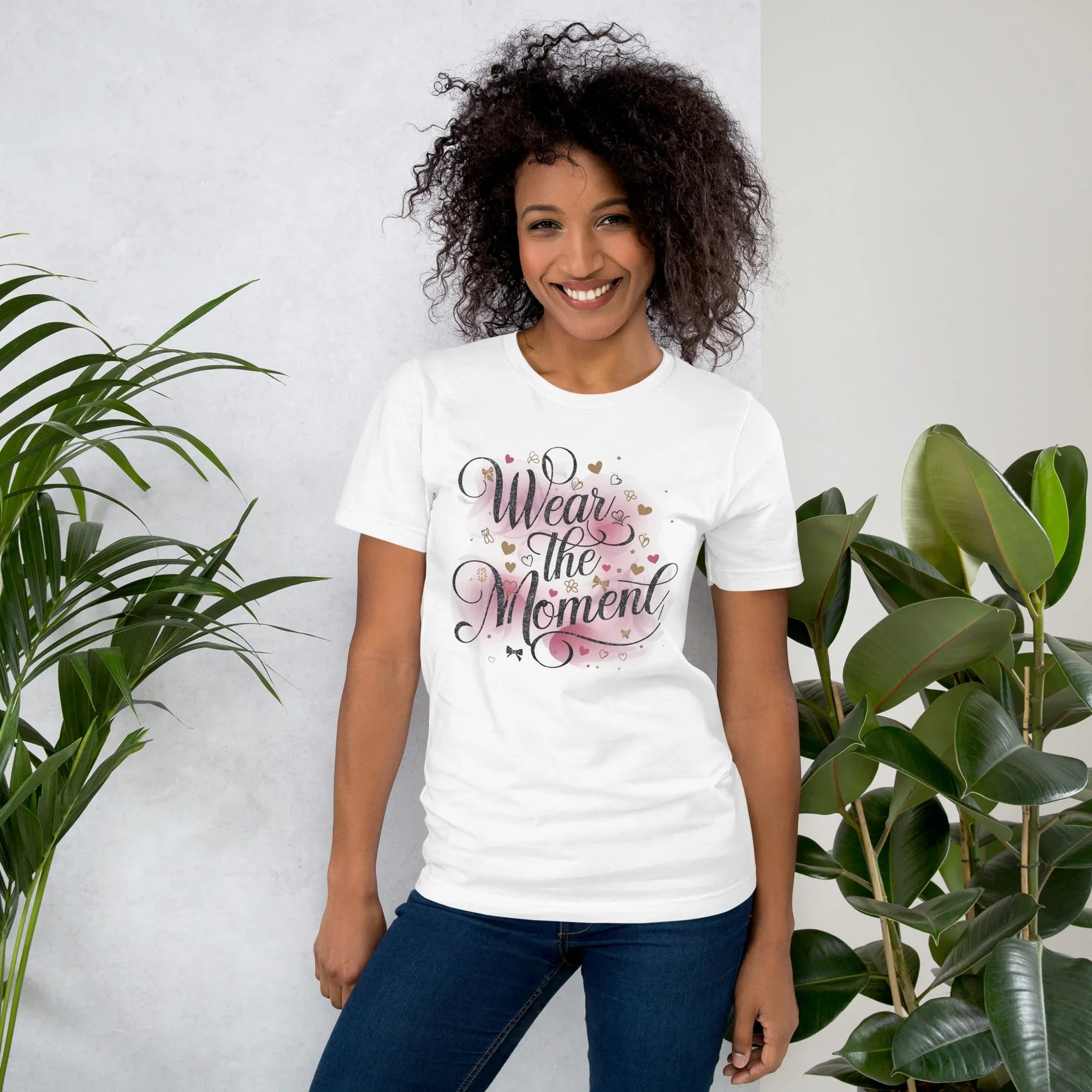 Women's T-Shirt | Wear The Moment White Women's t-shirt AwRans Clothing unisex-staple-t-shirt-white-front-679a47862adac