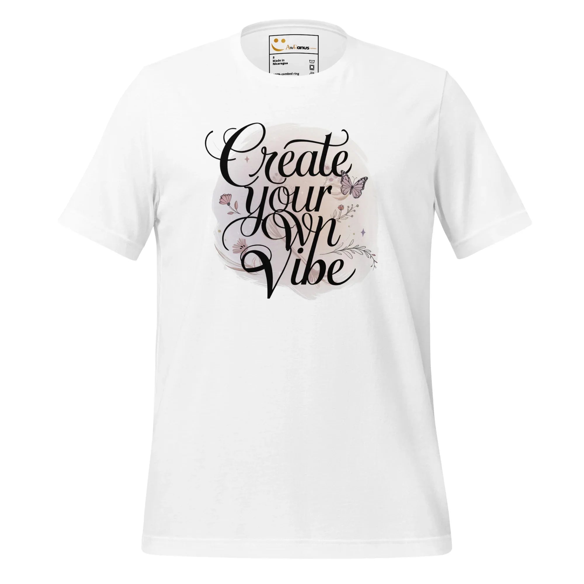 Women's T-Shirt | Create Your Own Vibe Women's t-shirt AwRans Clothing unisex-staple-t-shirt-white-front-679bc03b51eb3