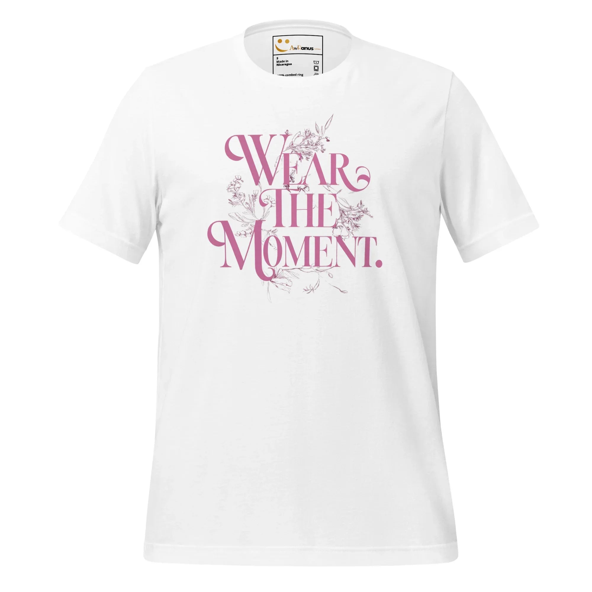 Women's T-Shirt | Wear The Moment Women's t-shirt AwRans Clothing unisex-staple-t-shirt-white-front-679bddbdd826c