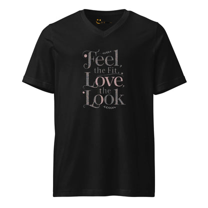 Women's Short Sleeve V-Neck T-Shirt | Feel The Fit Love The Look - AwRans Clothing