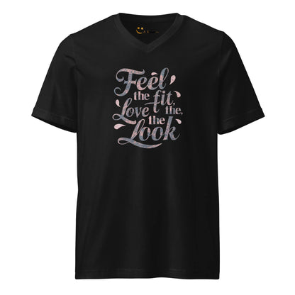 Women's Short Sleeve V-Neck T-Shirt | Feel The Fit Love The Look - AwRans Clothing