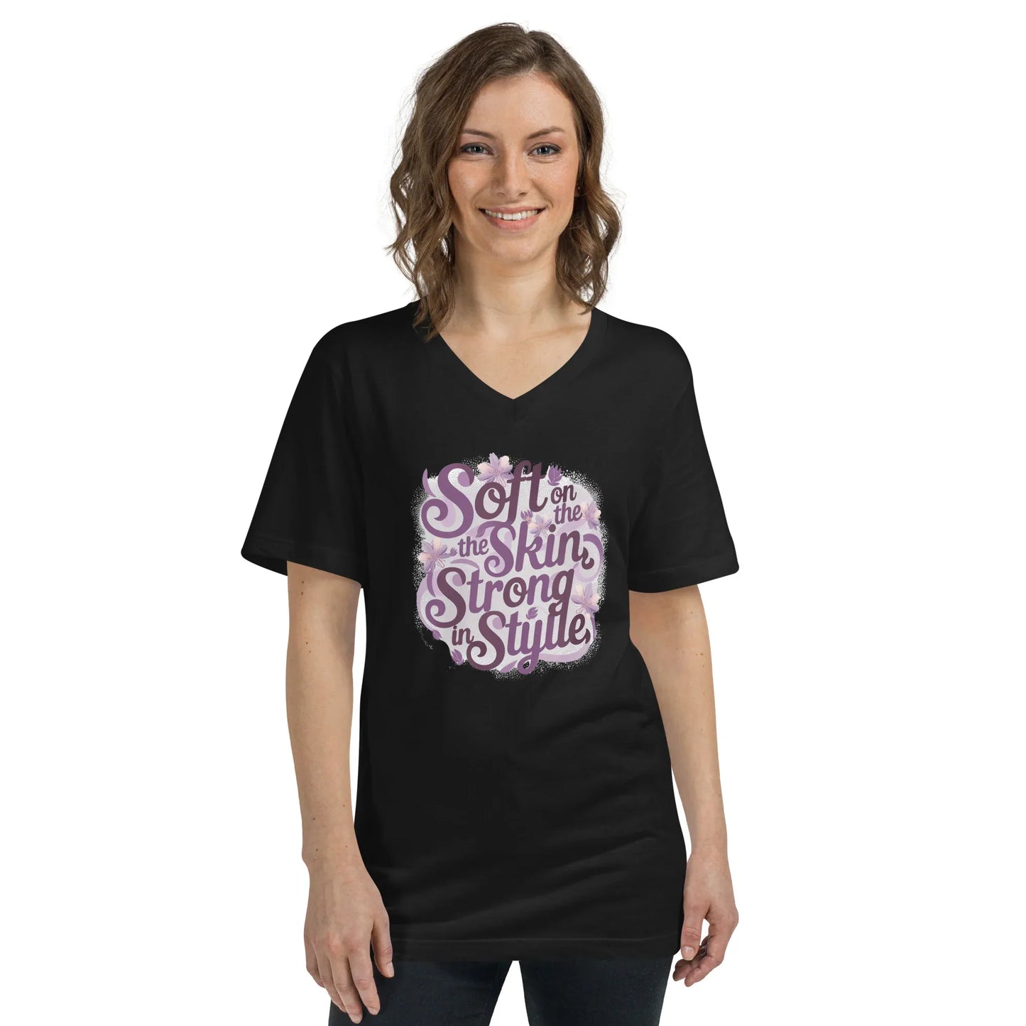Women's Short Sleeve V-Neck T-Shirt | Soft On The Skin Strong On Style - AwRans Clothing