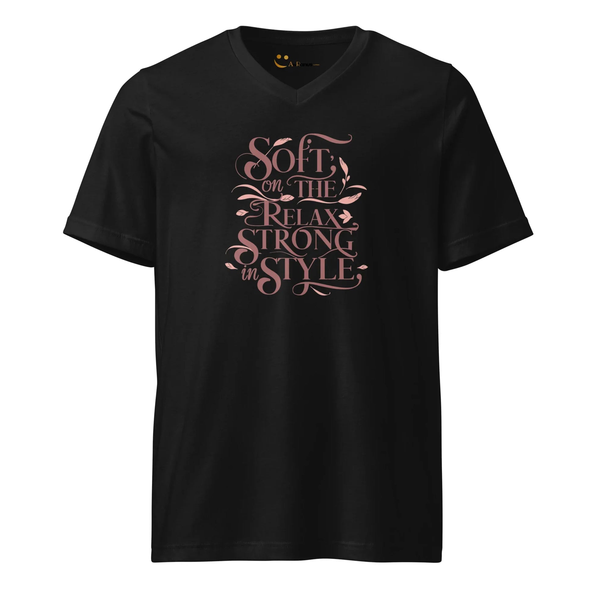 Women's Short Sleeve V-Neck T-Shirt | Soft On The Relax Strong In Style - AwRans Clothing
