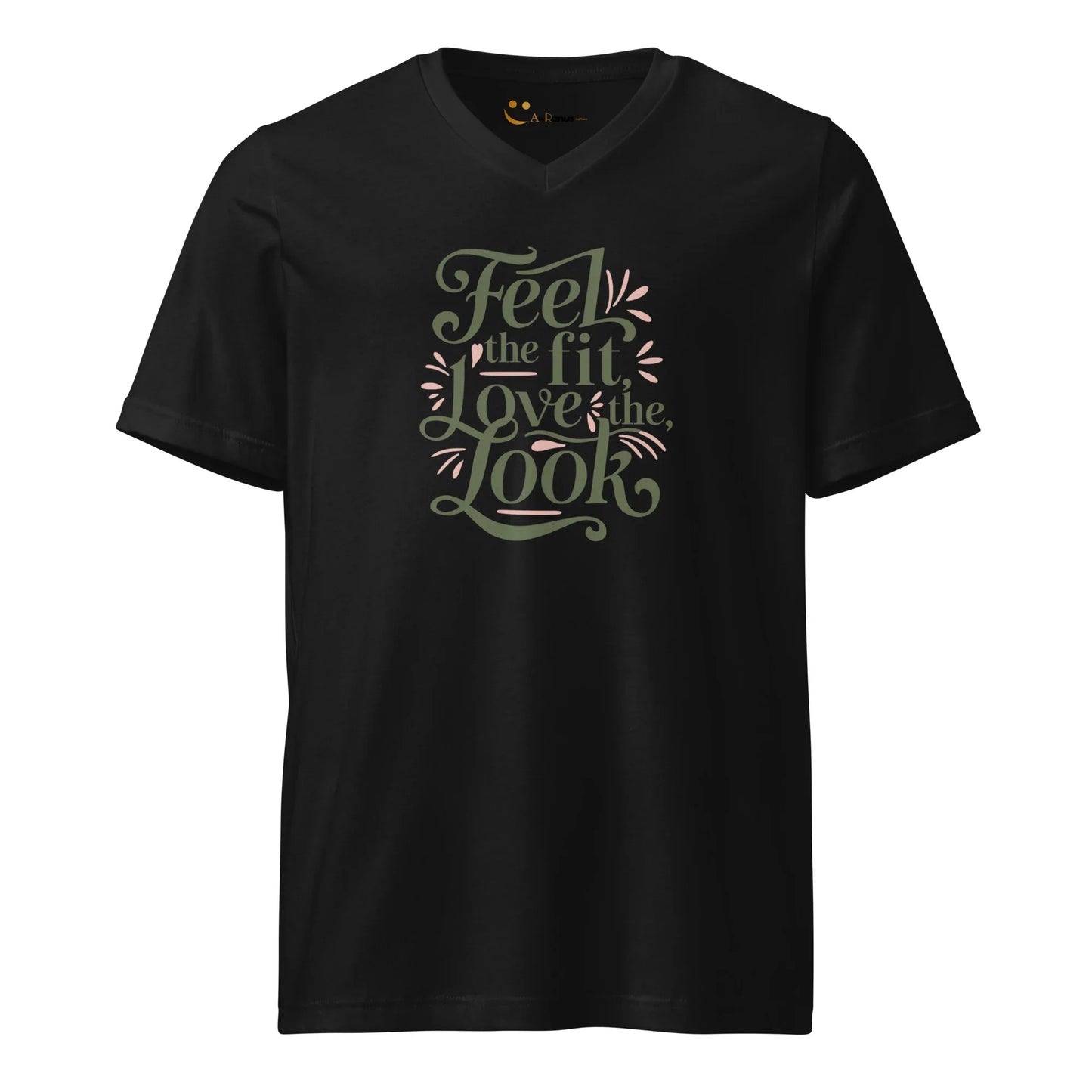 Women's Short Sleeve V-Neck T-Shirt | Feel The Fit Love The Look - AwRans Clothing