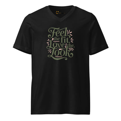Women's Short Sleeve V-Neck T-Shirt | Feel The Fit Love The Look - AwRans Clothing