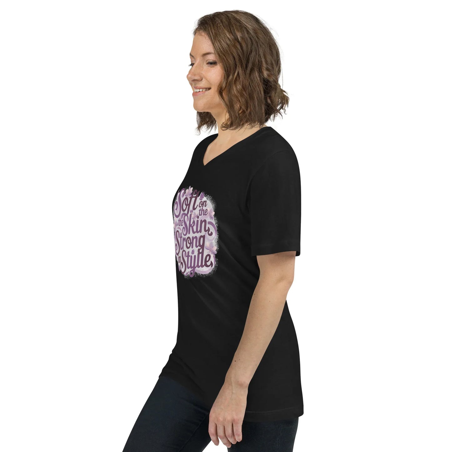 Women's Short Sleeve V-Neck T-Shirt | Soft On The Skin Strong On Style - AwRans Clothing