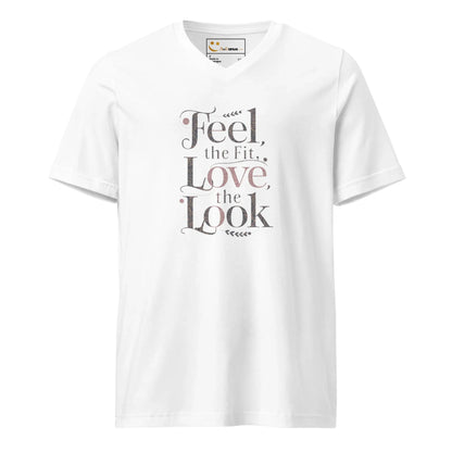 Women's Short Sleeve V-Neck T-Shirt | Feel The Fit Love The Look - AwRans Clothing