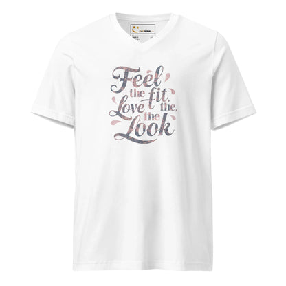 Women's Short Sleeve V-Neck T-Shirt | Feel The Fit Love The Look - AwRans Clothing