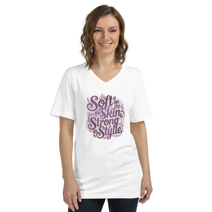 Women's Short Sleeve V-Neck T-Shirt | Soft On The Skin Strong On Style - AwRans Clothing