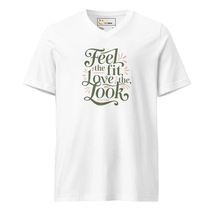 Women's Short Sleeve V-Neck T-Shirt | Feel The Fit Love The Look - AwRans Clothing