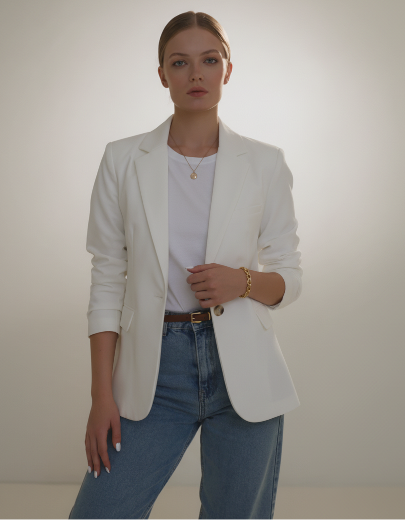 Classic Chic Lapel Blazer