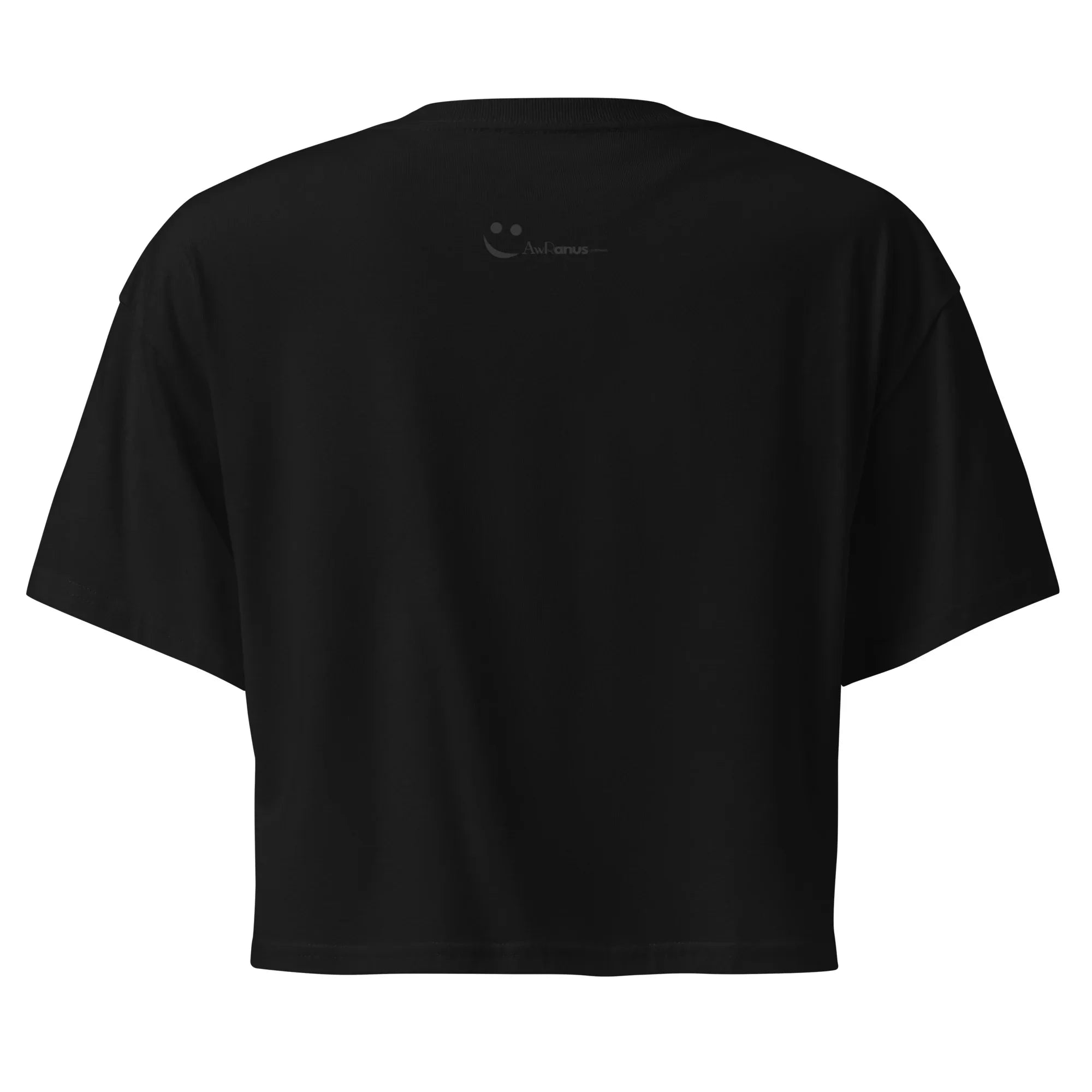 Women’s Crop Top | Gym? I Thought You Said Gin! Crop Tops AwRans Clothing womens-crop-top-black-back-67c0cb4f83094