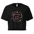 Women’s Crop Top | Beauty Meets Bold Black Crop Tops AwRans Clothing womens-crop-top-black-front-67c0cdefa2d2f