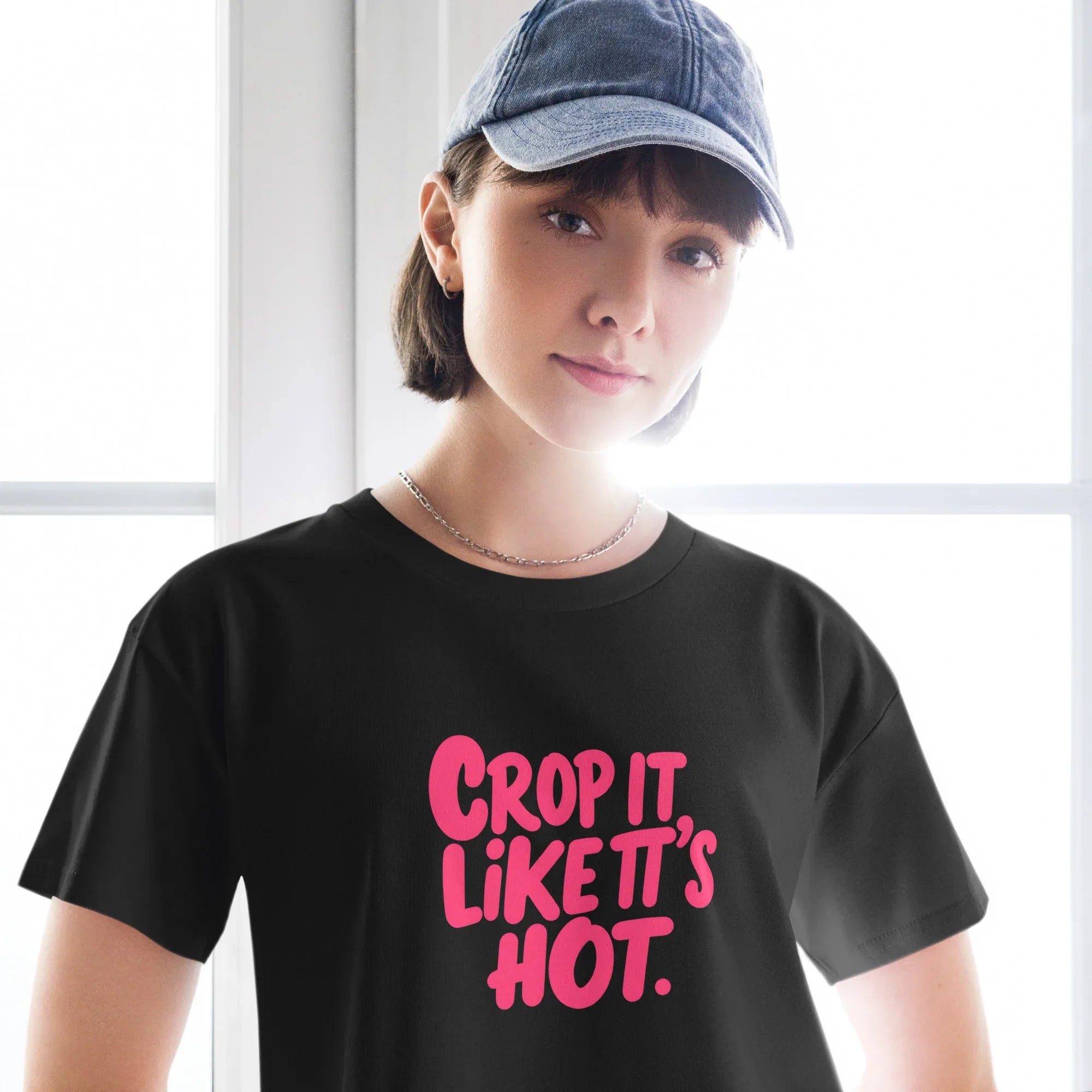 Women’s Crop Top | Crop It Like It's Hot. Crop Tops AwRans Clothing womens-crop-top-black-front-67c0ce8138066