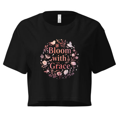 Women’s Crop Top | Bloom With Grace - AwRans Clothing