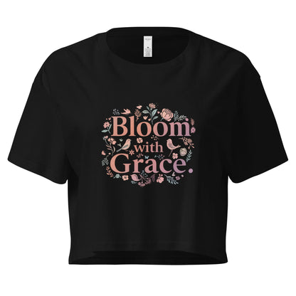 Women’s Crop Top | Bloom With Grace - AwRans Clothing