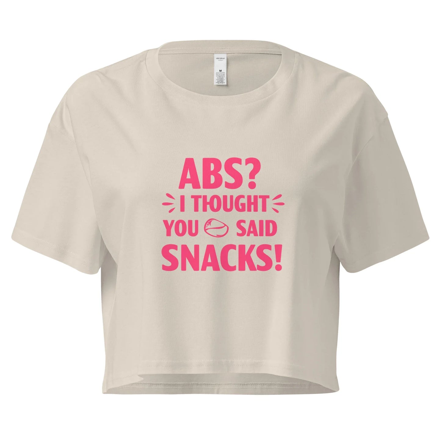 Women’s Crop Top | ABS? I Thought You Said Snacks! - AwRans Clothing