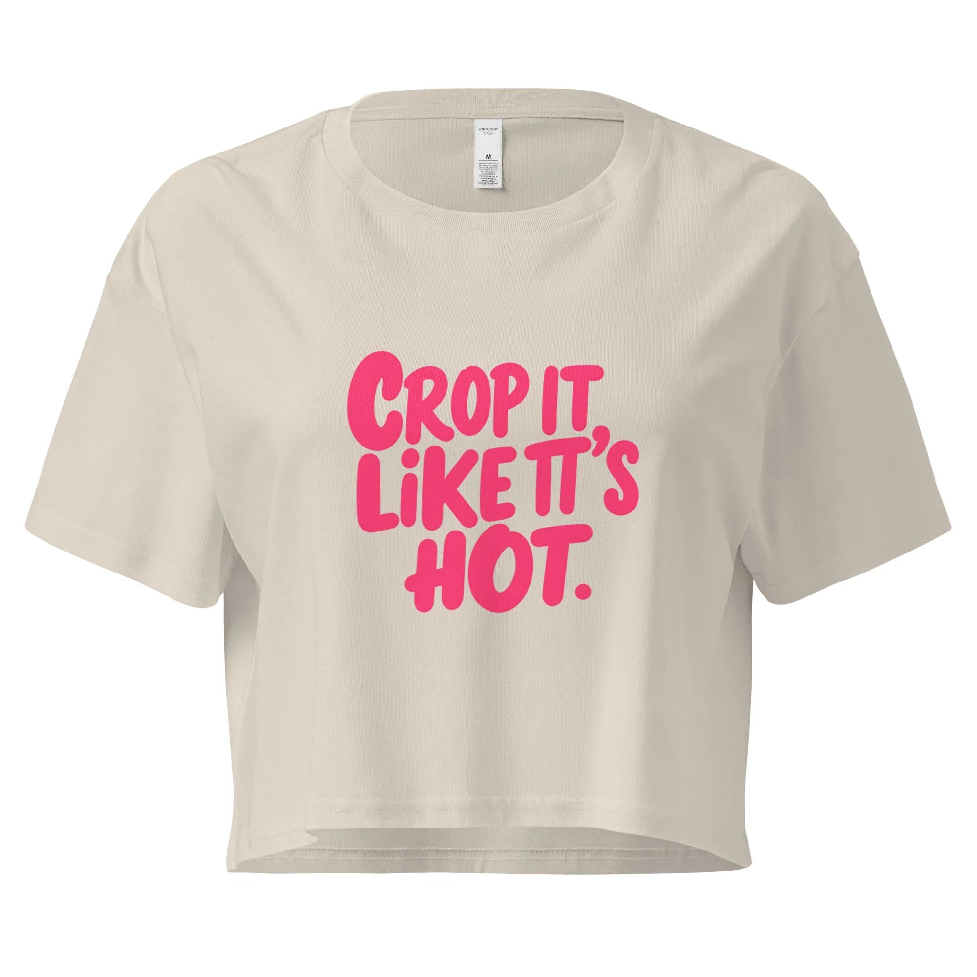 Women’s Crop Top | Crop It Like It's Hot. Bone Crop Tops AwRans Clothing womens-crop-top-bone-front-67c0ce8148a7d
