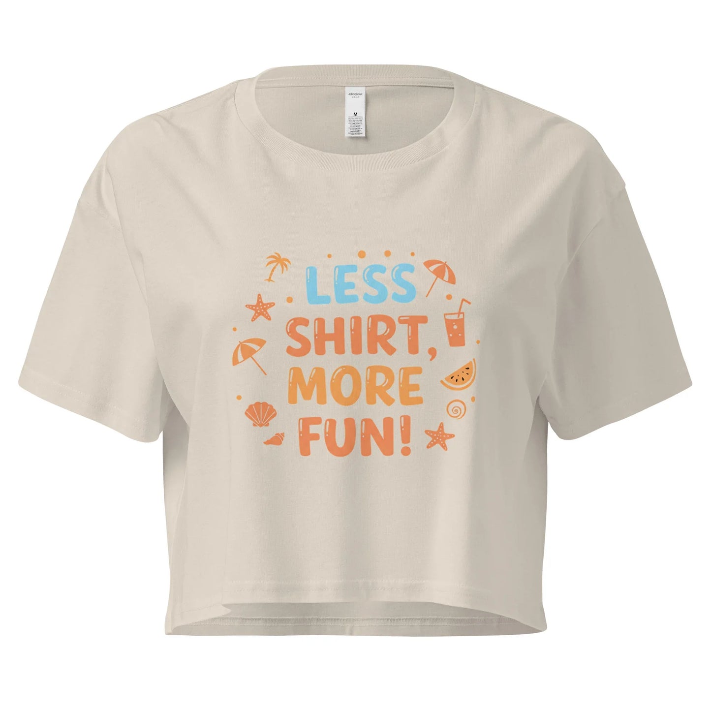 Women’s Crop Top | Less Shirt More Fun! - AwRans Clothing