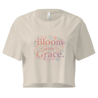 Women’s Crop Top | Bloom With Grace - AwRans Clothing