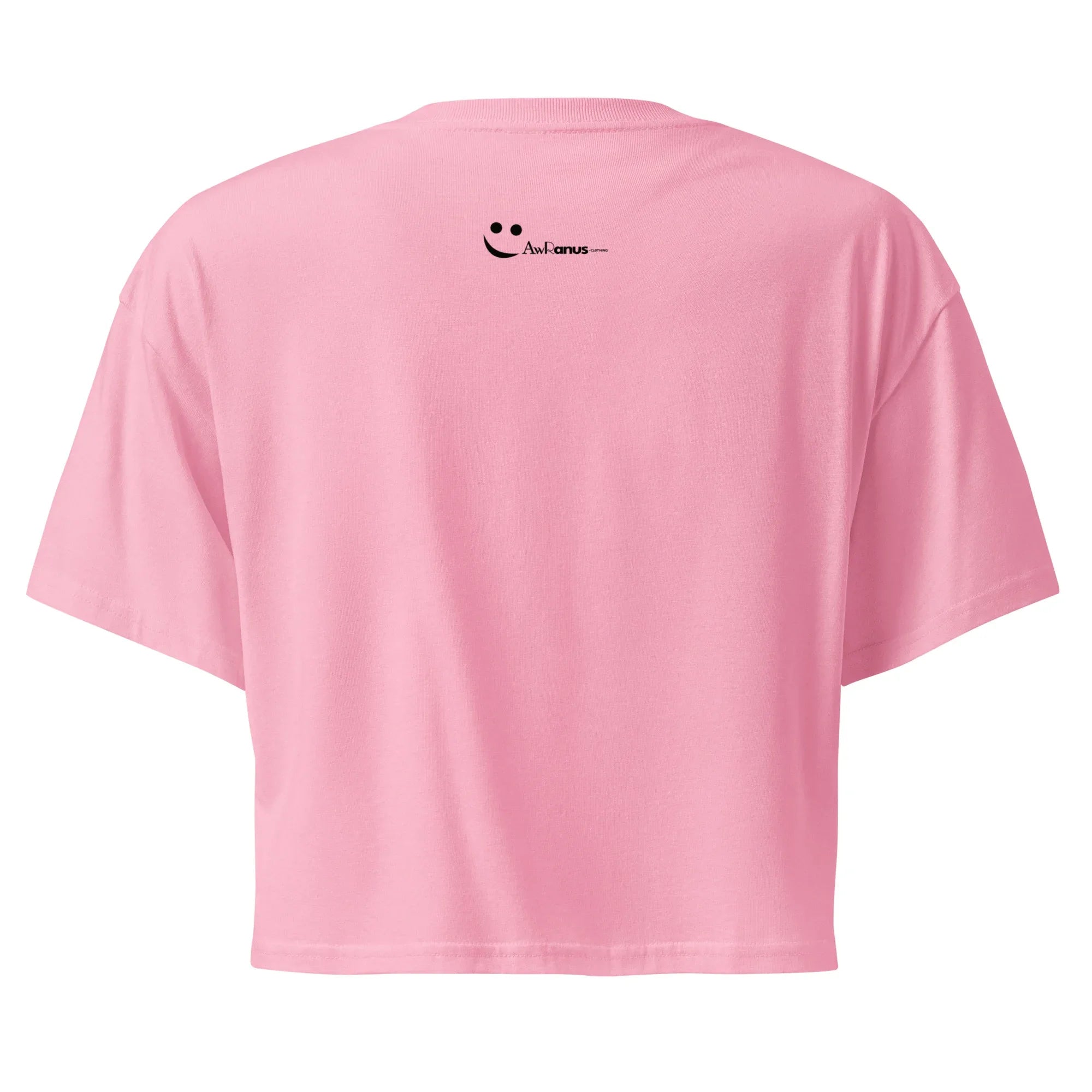 Women’s Crop Top | Bloom With Grace Crop Tops AwRans Clothing womens-crop-top-bubblegum-back-67c0d6760cccf