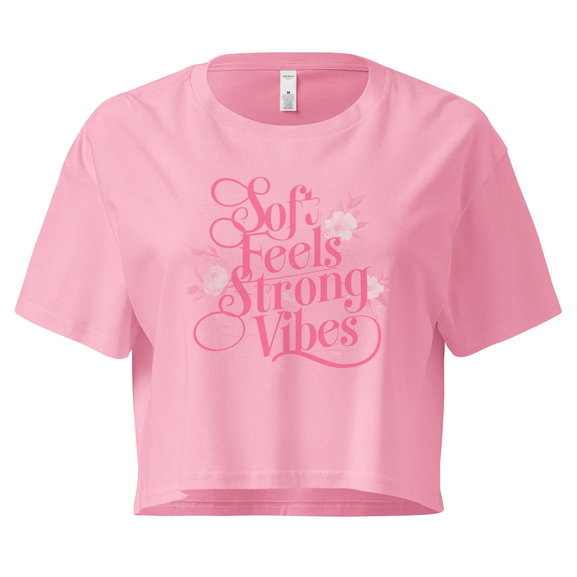 Women’s Crop Top | Soft Feels,Strong Vibes - AwRans Clothing