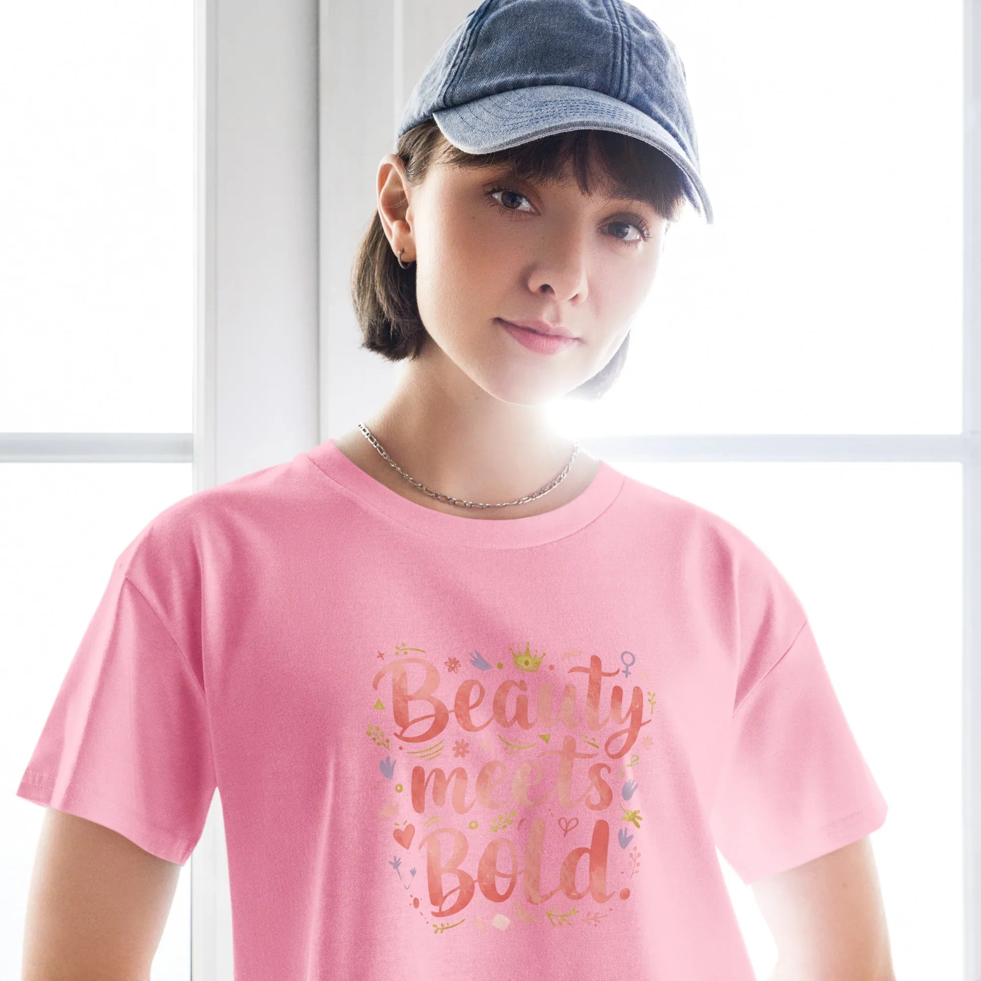 Women’s Crop Top | Beauty Meets Bold Crop Tops AwRans Clothing womens-crop-top-bubblegum-front-67c0d107864db