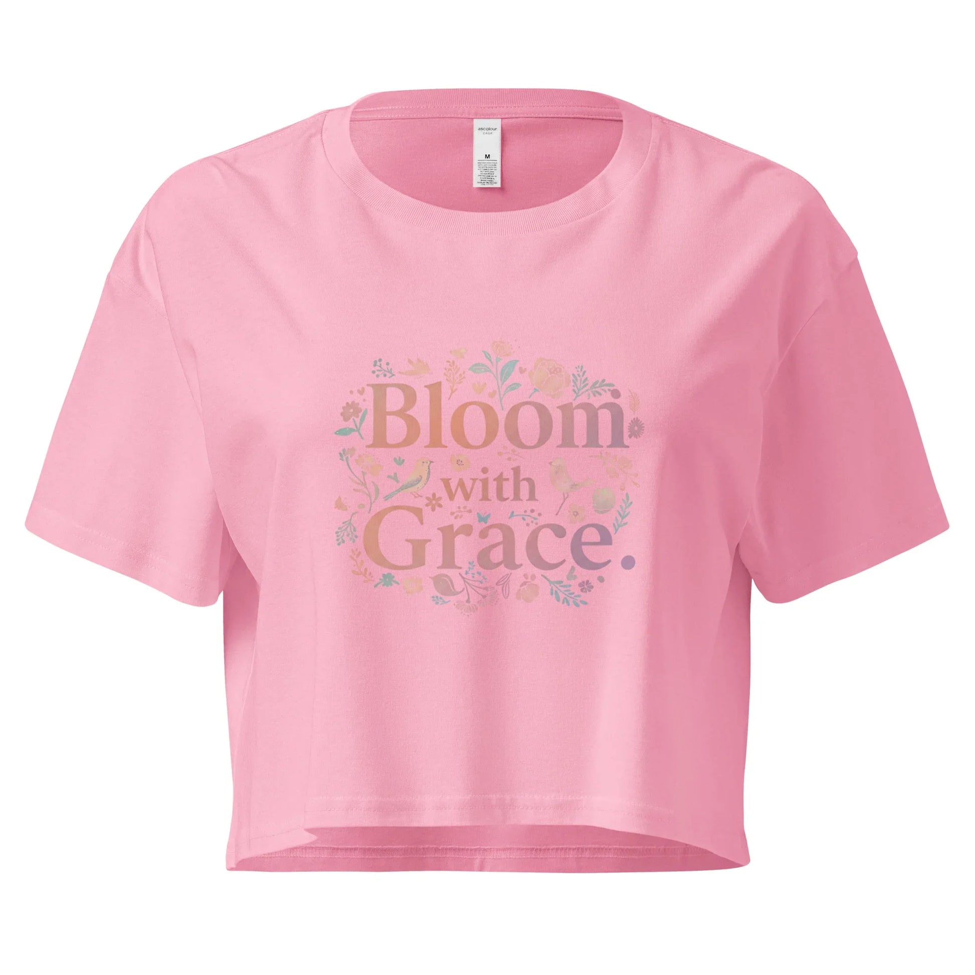 Women’s Crop Top | Bloom With Grace - AwRans Clothing