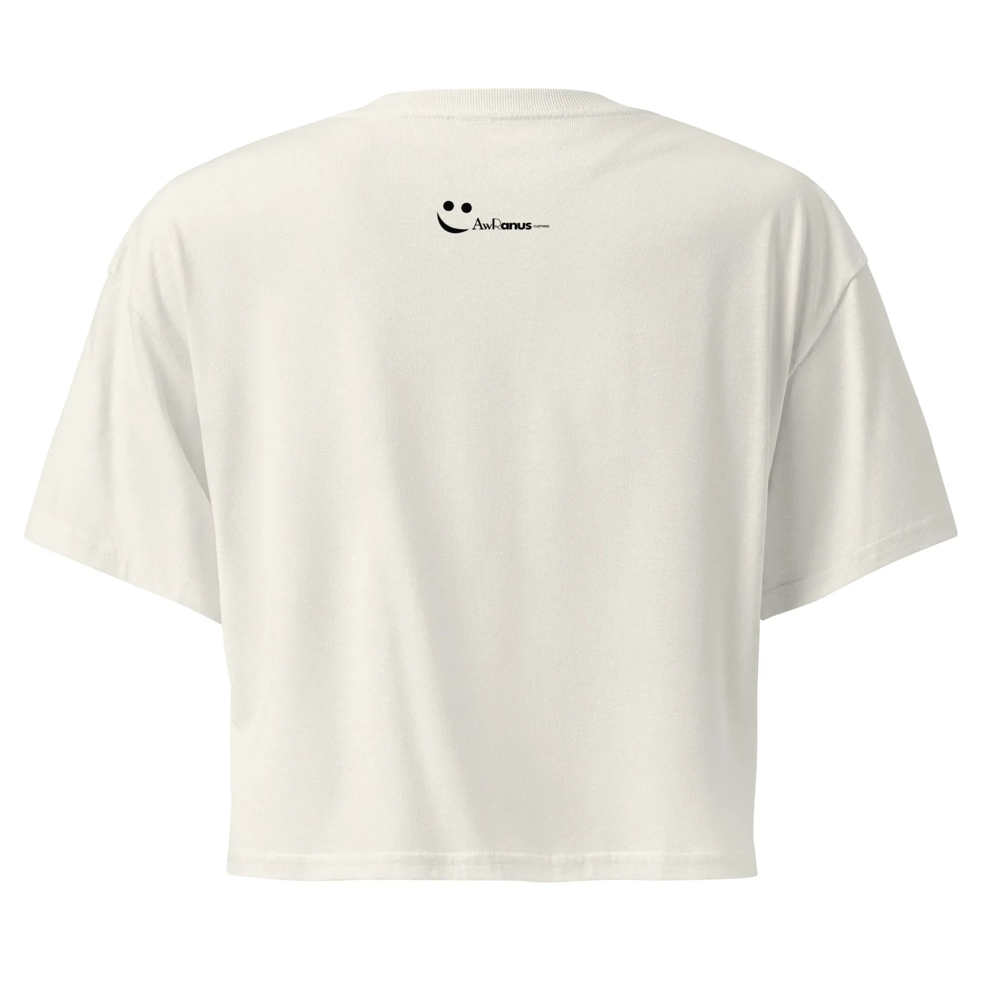 Women’s Crop Top | Beauty Meets Bold Crop Tops AwRans Clothing womens-crop-top-ecru-back-67c0cc0abe9d4