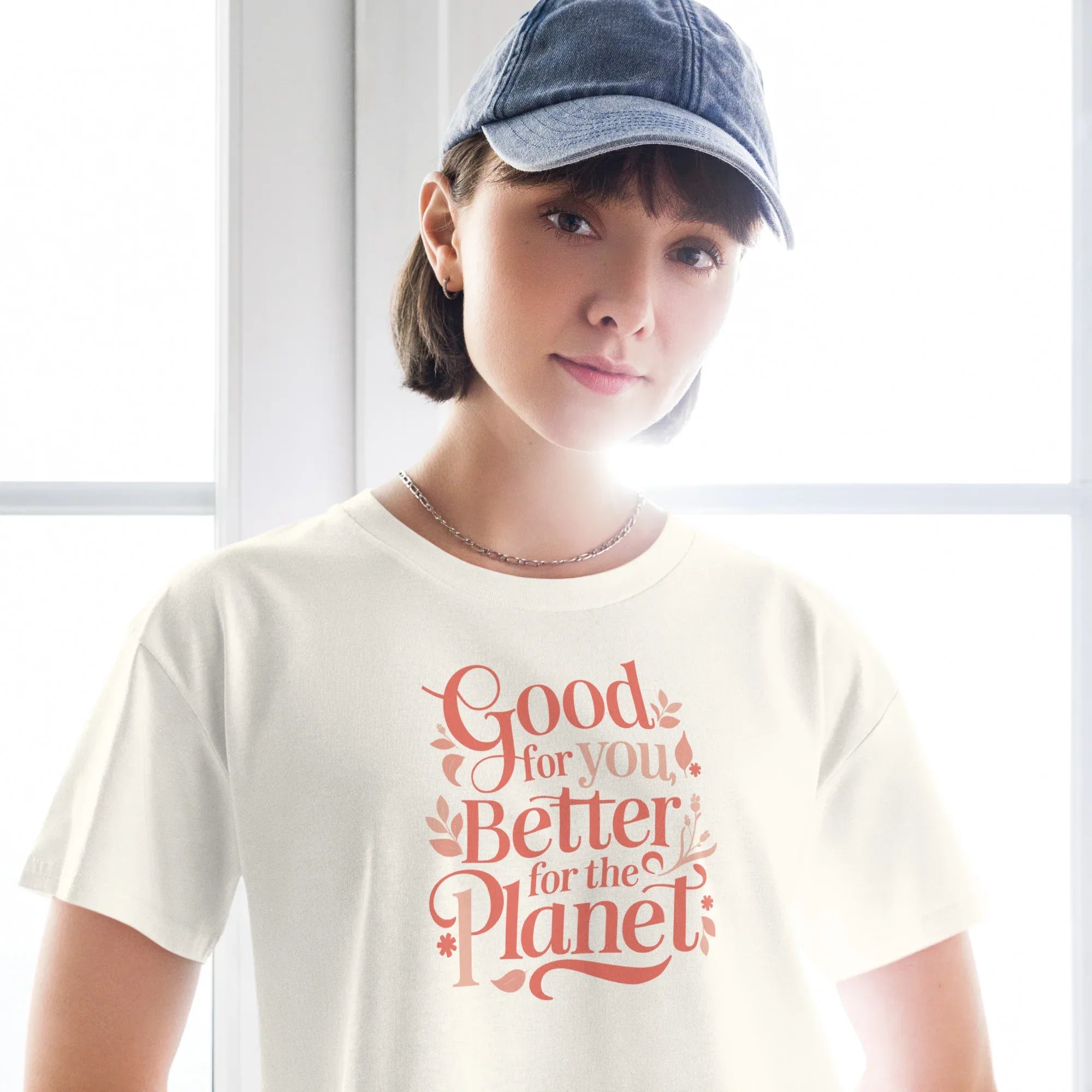 Women’s Crop Top | Good For You,Better For The Planet Ecru Crop Tops AwRans Clothing womens-crop-top-ecru-front-67be14603fb4a