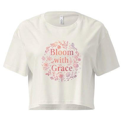 Women’s Crop Top | Bloom With Grace - AwRans Clothing