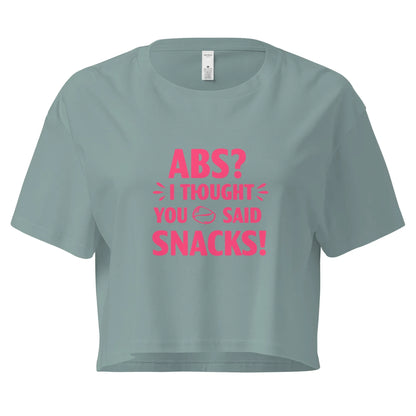 Women’s Crop Top | ABS? I Thought You Said Snacks! - AwRans Clothing