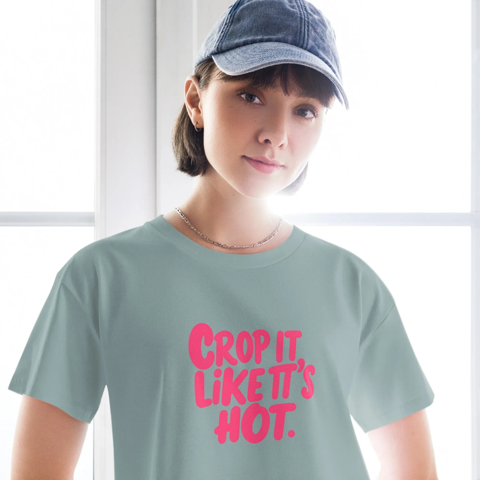 Women’s Crop Top | Crop It Like It's Hot. Crop Tops AwRans Clothing womens-crop-top-mineral-front-67c0ce813821c