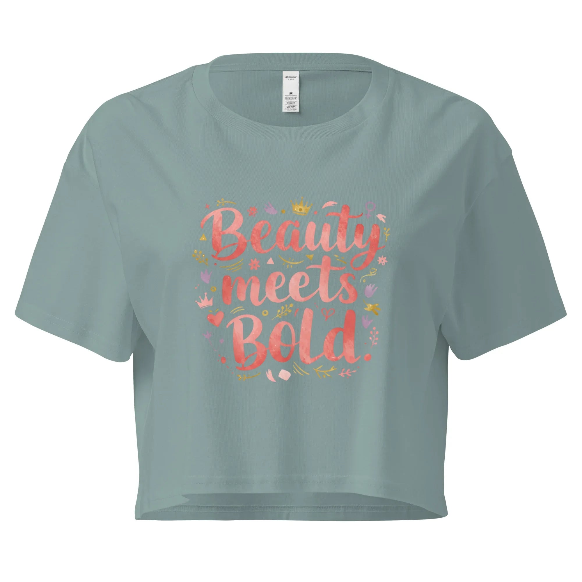 Women’s Crop Top | Beauty Meets Bold Mineral Crop Tops AwRans Clothing womens-crop-top-mineral-front-67c0d10790259