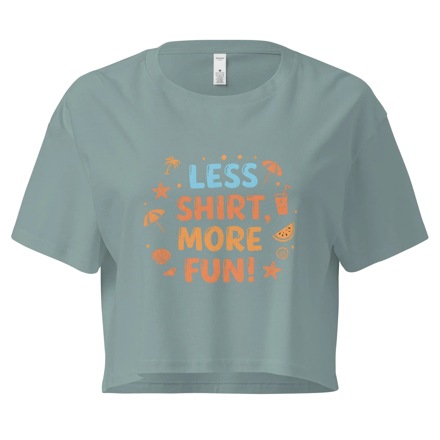 Women’s Crop Top | Less Shirt More Fun! - AwRans Clothing
