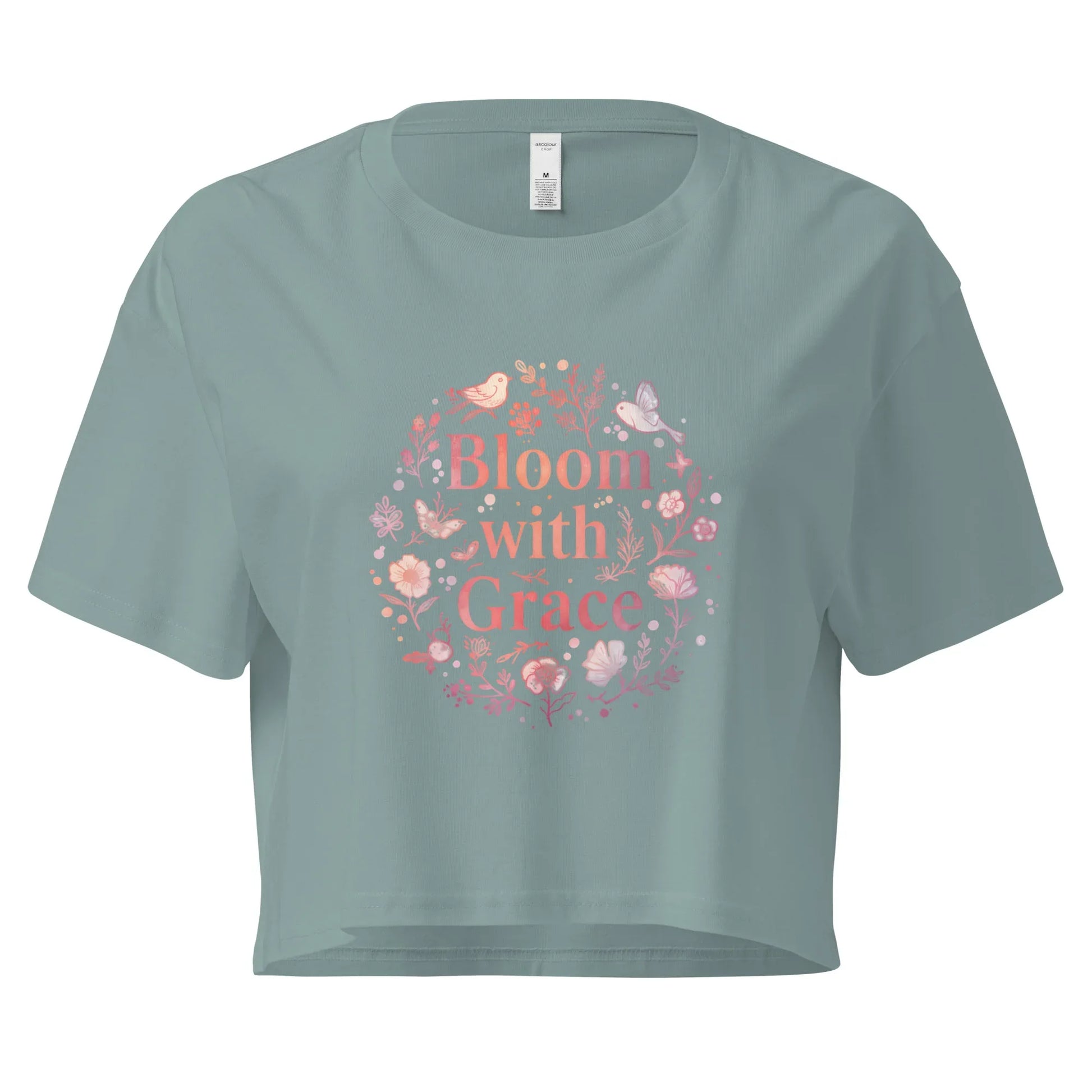 Women’s Crop Top | Bloom With Grace - AwRans Clothing