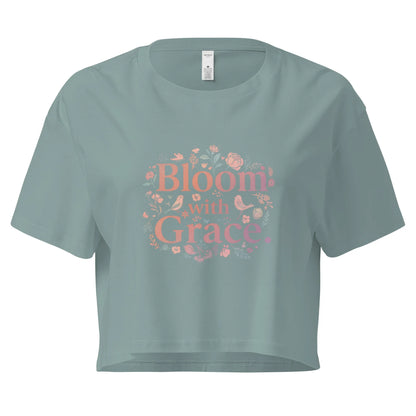Women’s Crop Top | Bloom With Grace - AwRans Clothing