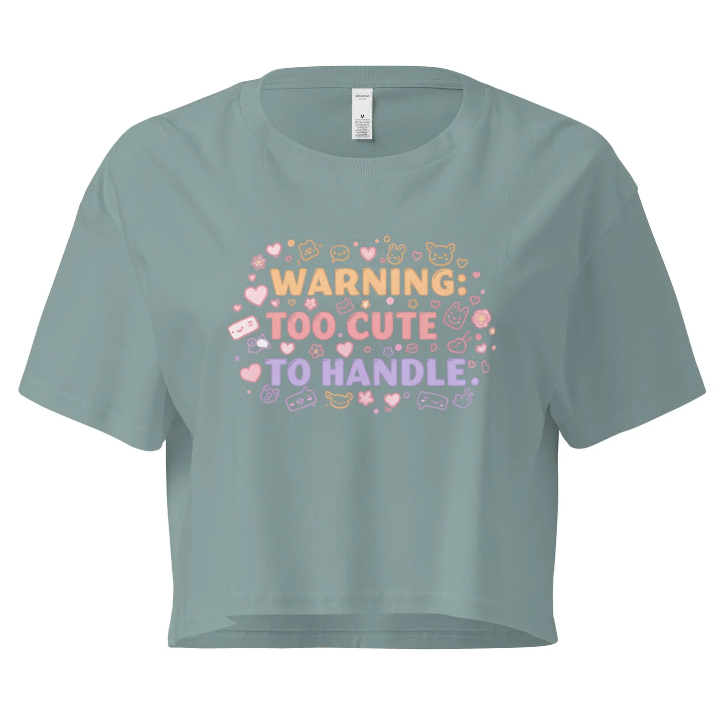 Women’s Crop Top | Warning: Too Cute To Handle - AwRans Clothing