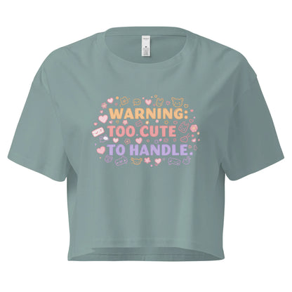Women’s Crop Top | Warning: Too Cute To Handle - AwRans Clothing
