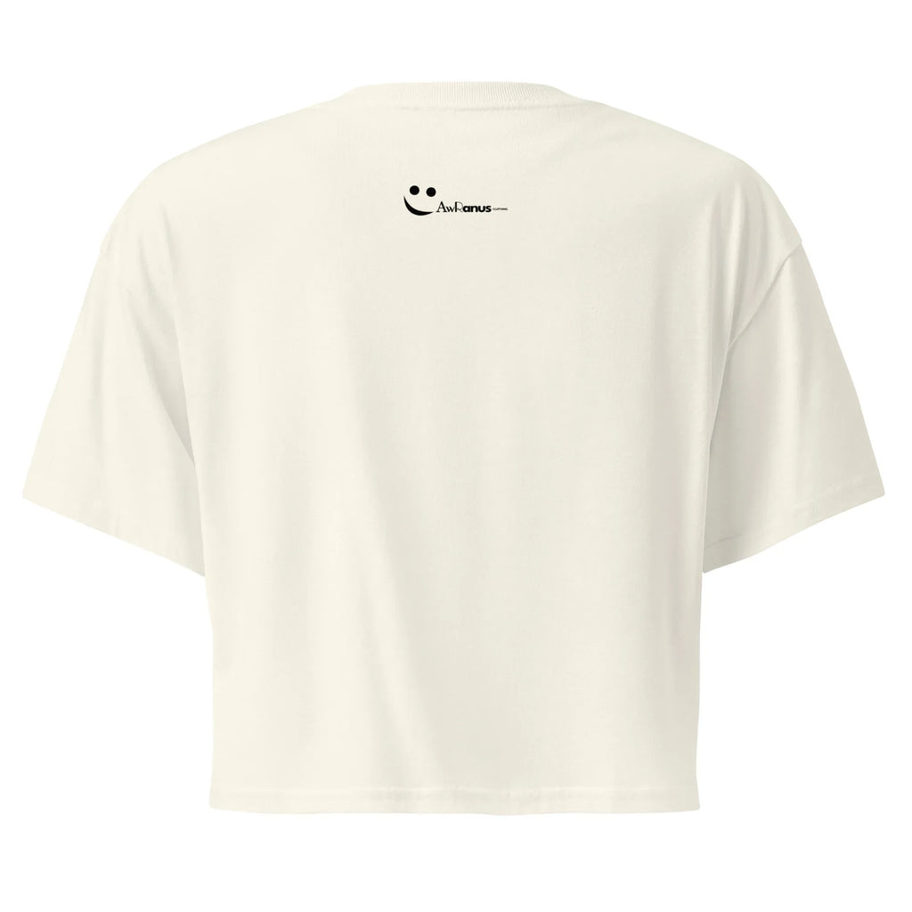 Women’s Crop Top | Beauty Meets Bold Crop Tops AwRans Clothing womens-crop-top-natural-back-67c0cc0abcaef