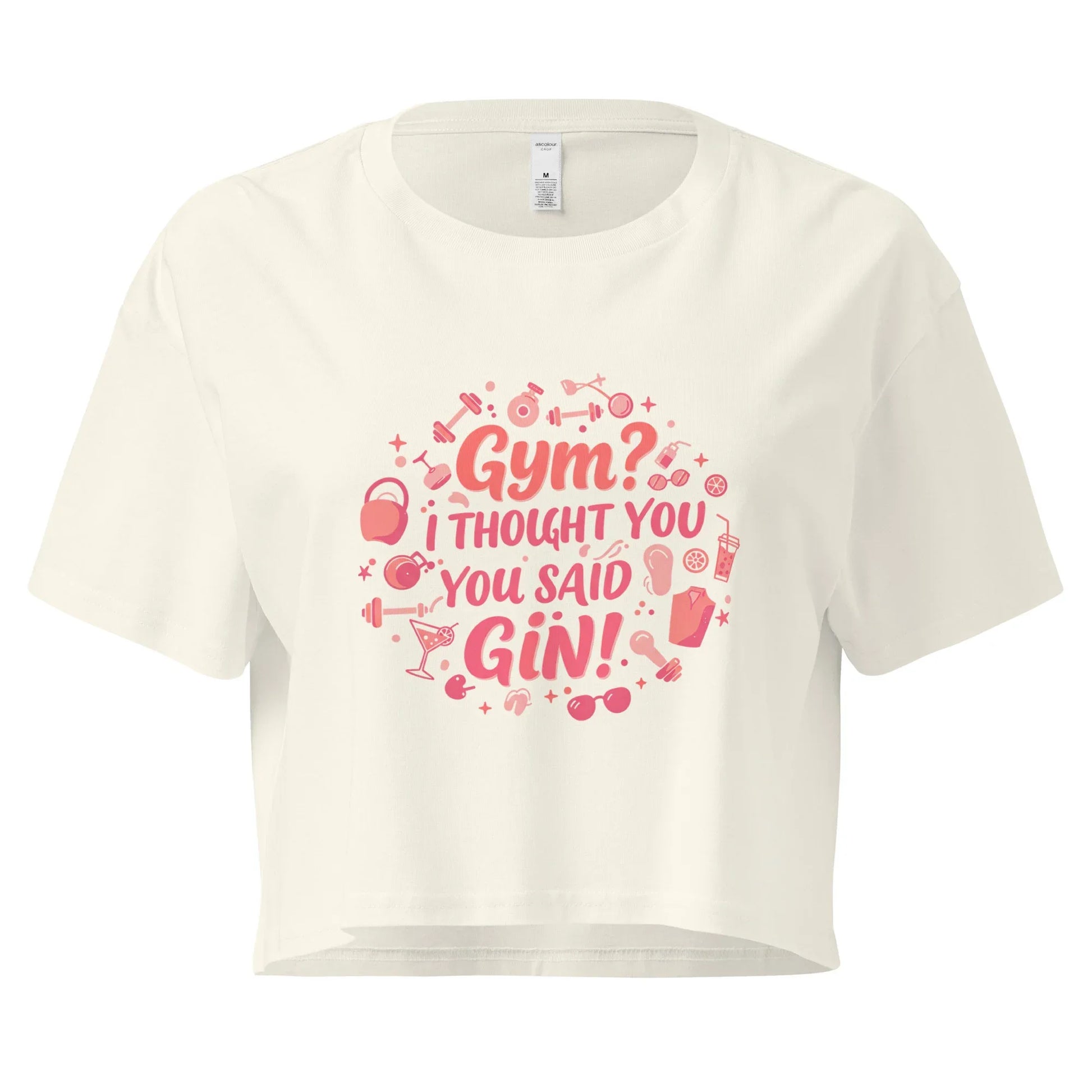 Women’s Crop Top | Gym? I Thought You Said Gin! - AwRans Clothing