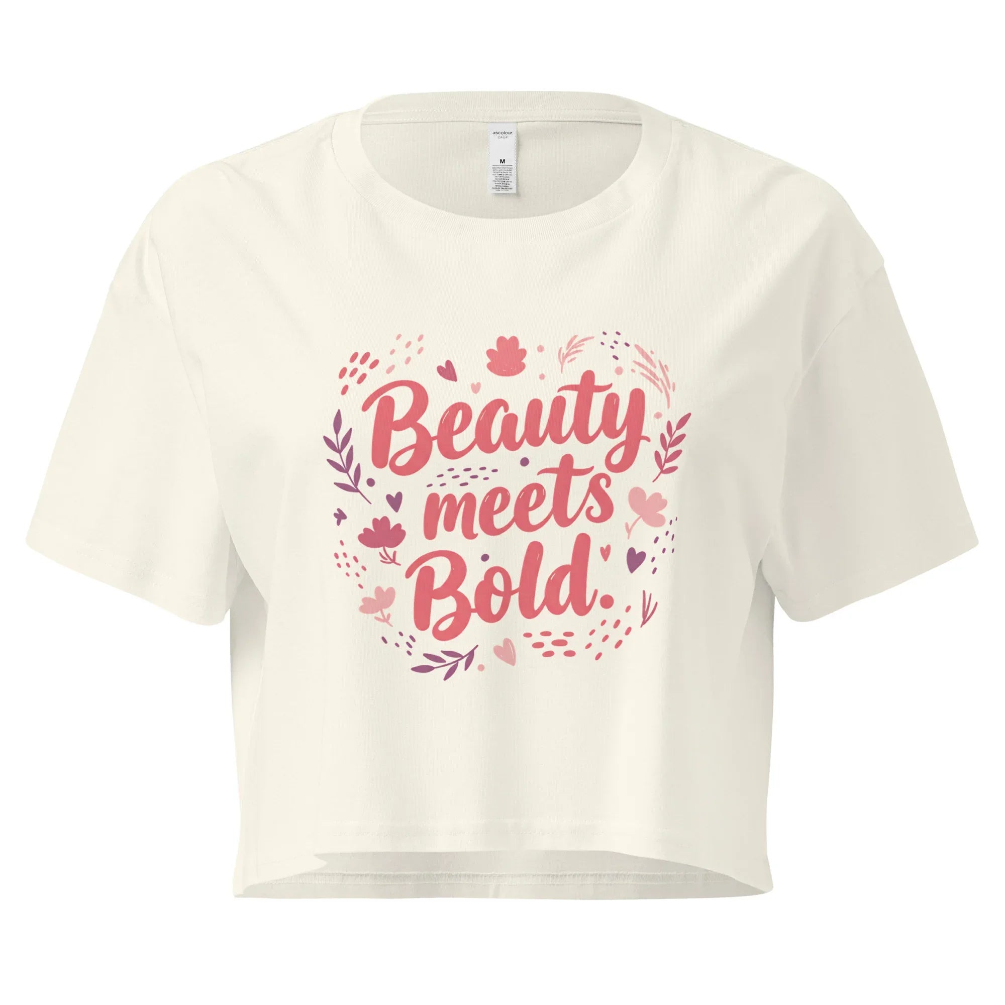 Women’s Crop Top | Beauty Meets Bold Natural Crop Tops AwRans Clothing womens-crop-top-natural-front-67c0cc0abb33d