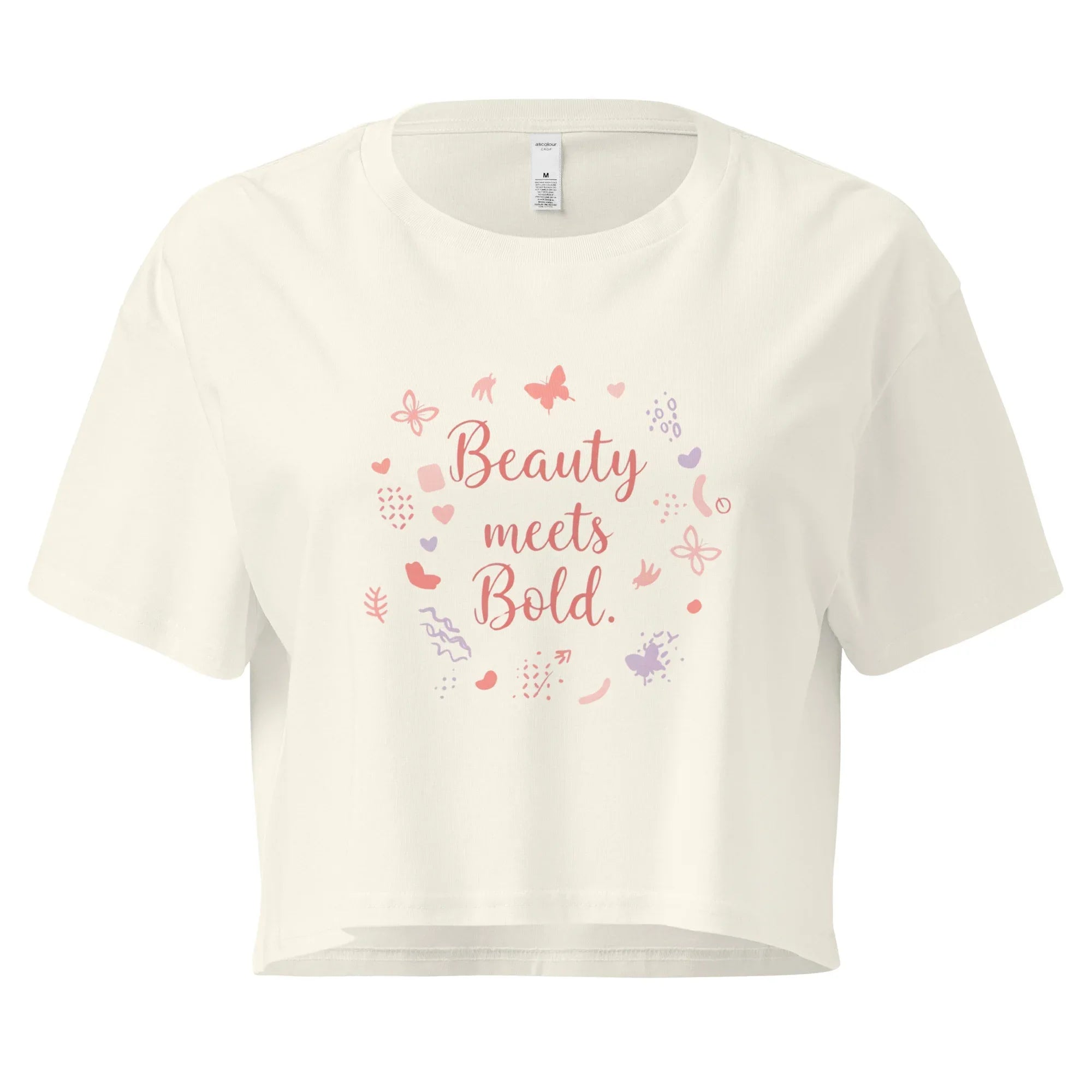Women’s Crop Top | Beauty Meets Bold Natural Crop Tops AwRans Clothing womens-crop-top-natural-front-67c0cdefb46d4