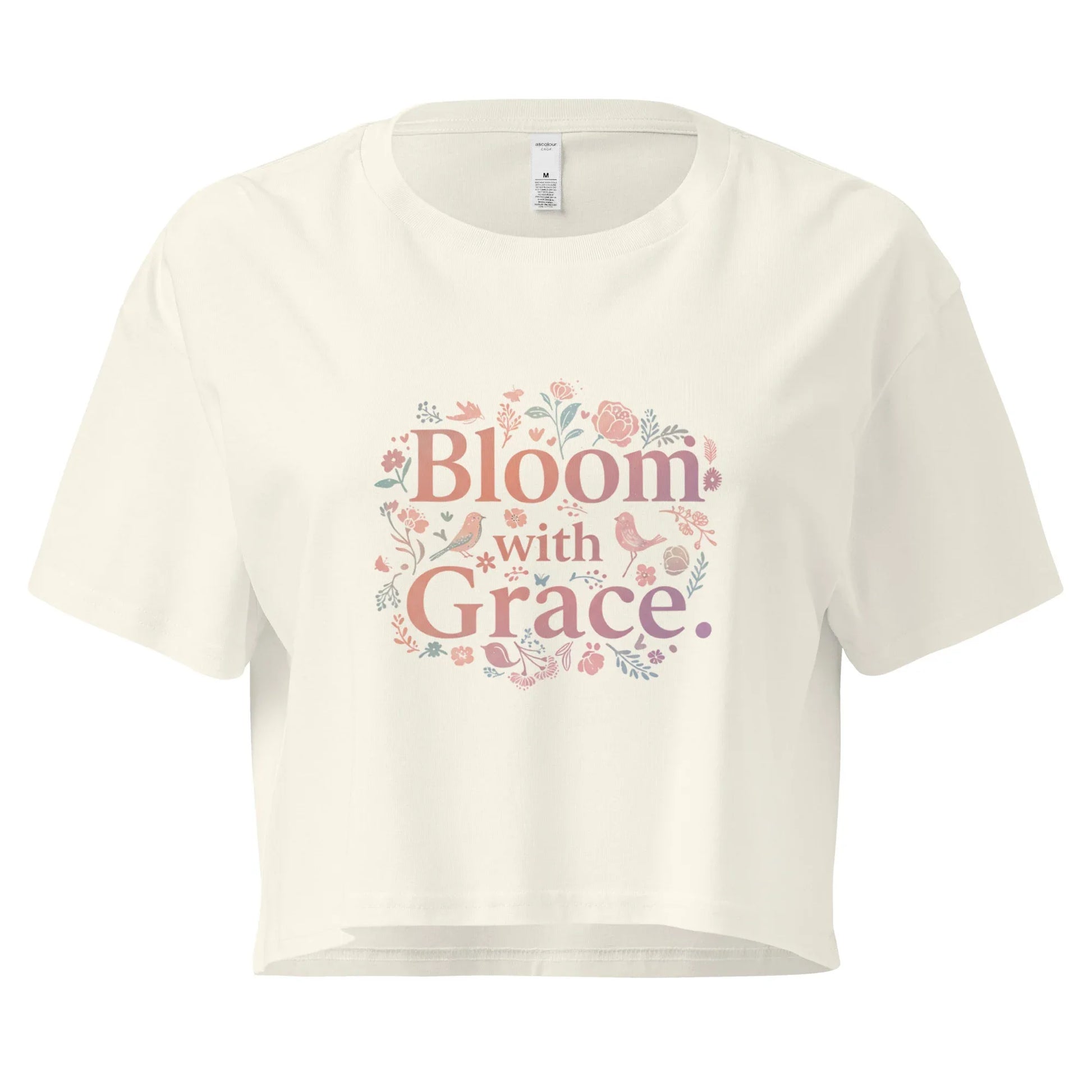 Women’s Crop Top | Bloom With Grace - AwRans Clothing